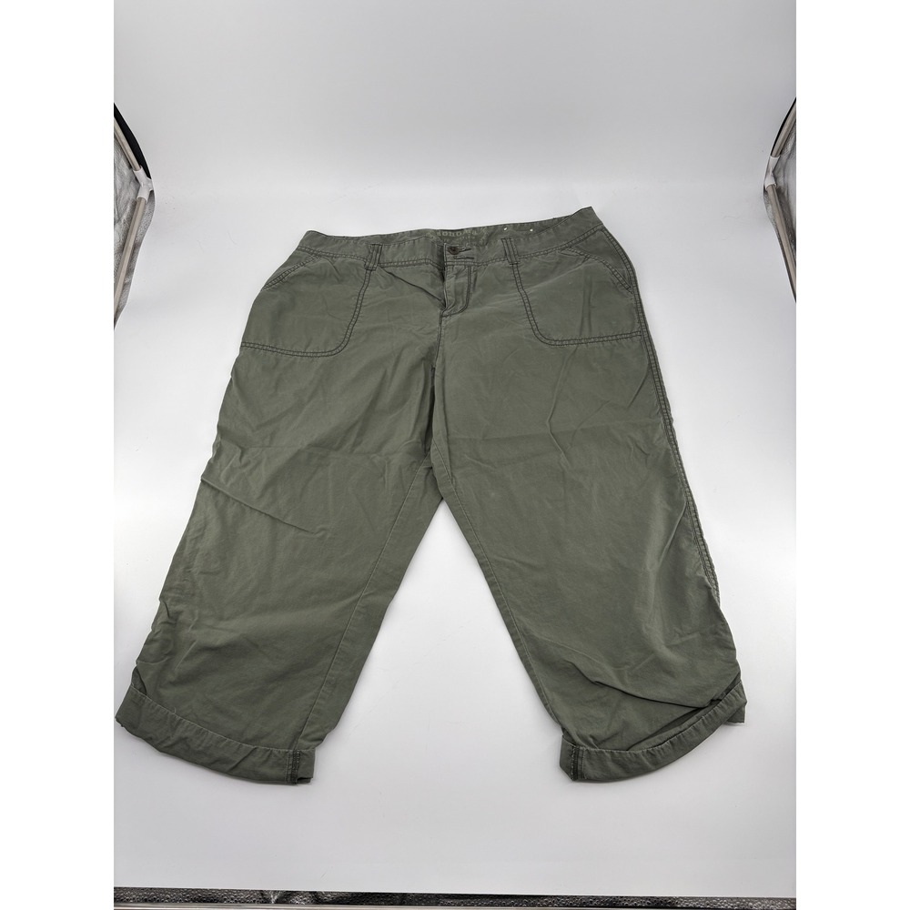 Lot of 2 Sonoma Life + Style Cargo Capri Pants Women Size 16 Khaki Tan Camping - Picture 3 of 15